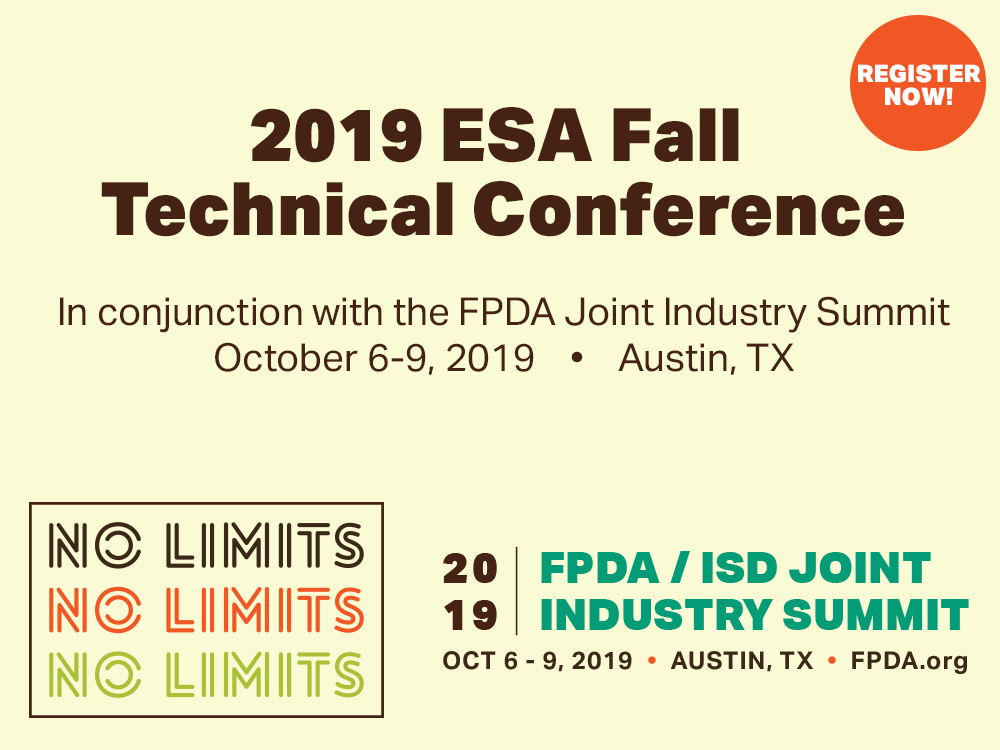 ESA Fall Tech Conference & FPDA/ISD Joint Industry Summit